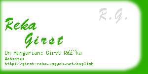 reka girst business card